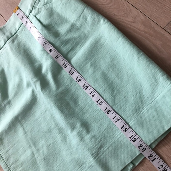 J. Crew The Pencil Skirt in Mint Green Size 4 - Picture 9 of 10